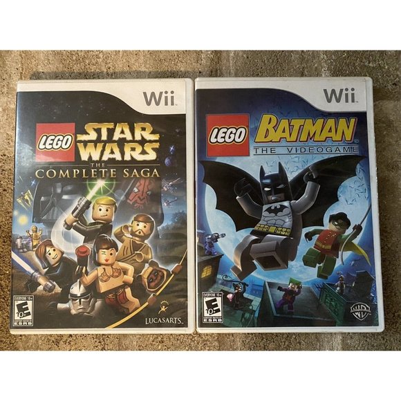 LEGO Batman: The Video Game and Star Wars The Complete Saga Complete w/ Manual.  - Picture 1 of 1
